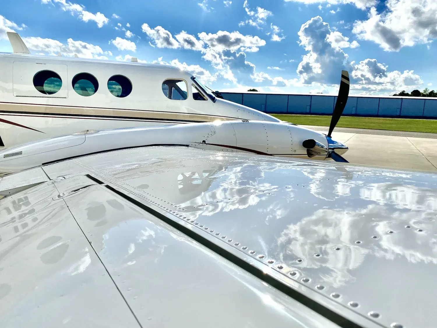Wing of a private aircraft